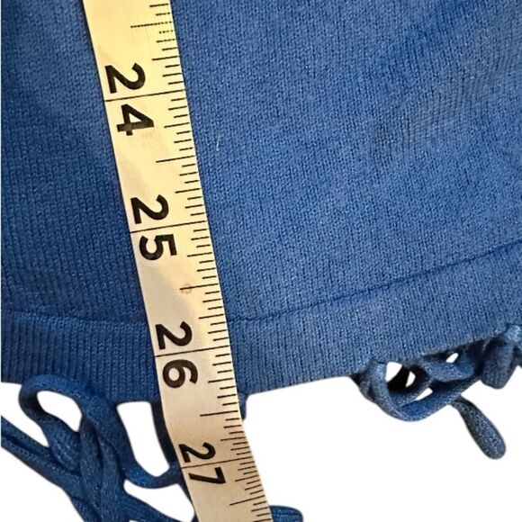 Notations cobalt blue fringe sweater size 2x. 3/4 Sleeves. - Picture 4 of 5